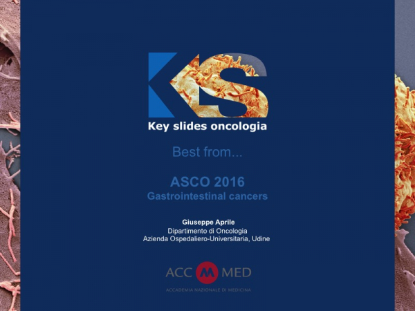 ASCO 2016 – Gastrointestinal cancers