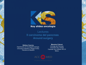 Il carcinoma del pancreas. Around surgery