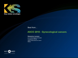 ASCO 2018 – Gynecological cancers