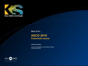 ASCO 2019 - Colorectal cancer
