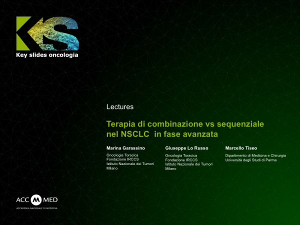 Terapia di combinazione vs sequenziale nel NSCLC in fase avanzata