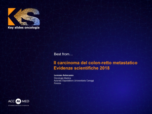 Il carcinoma del colon-retto metastatico: evidenze scientifiche 2018
