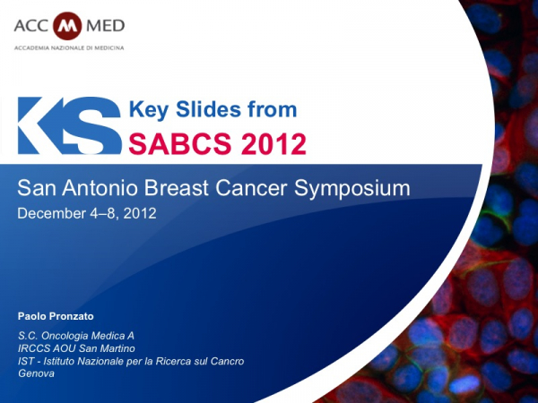 SABCS 2012 - San Antonio Breast Cancer Symposium